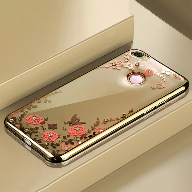 Honor 7A 7C Pro Чехол Покрытие мягкий tpu чехол для huawei Nova 3i Y9 Y6 Y5 Prime P Smart чехол Honor 8X10 9 Lite 7C чехол - Цвет: Gold Pink