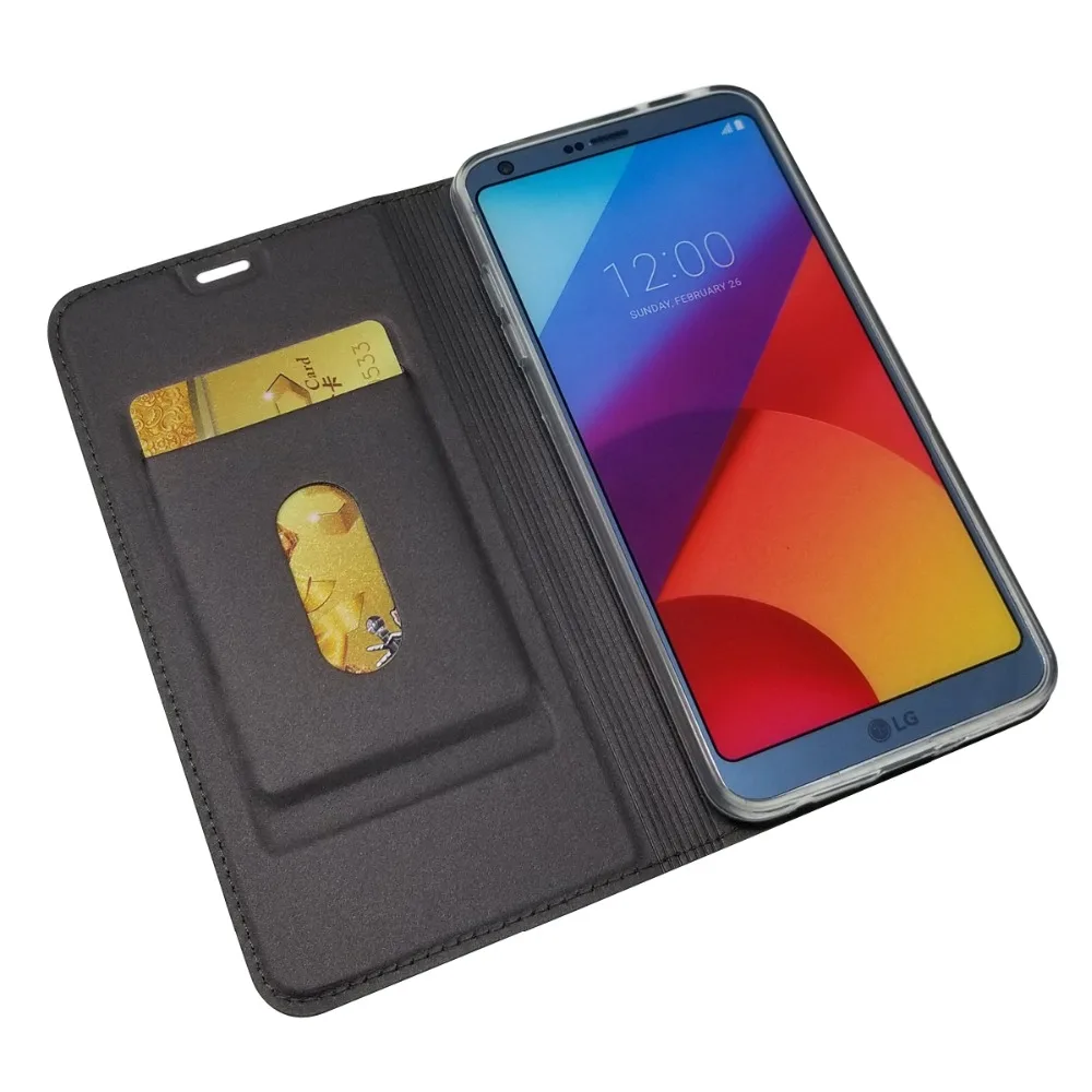 Высококачественный кожаный чехол CBL с откидной крышкой для LG G6 G7 Q6 Q8 Чехол-книжка