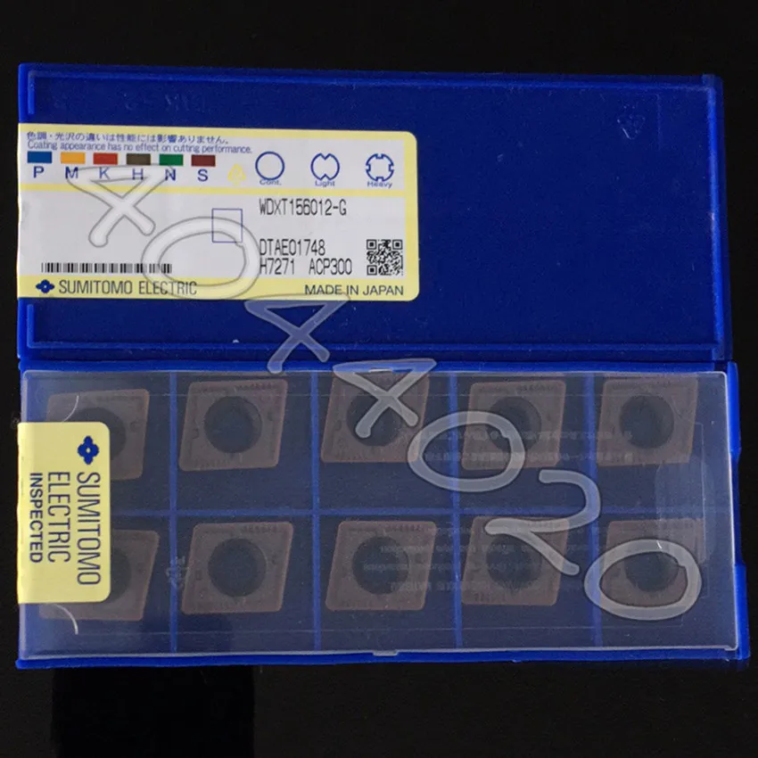 

WDXT156012-G ACP300 10pcs/box Sumitomo New original Carbide blade
