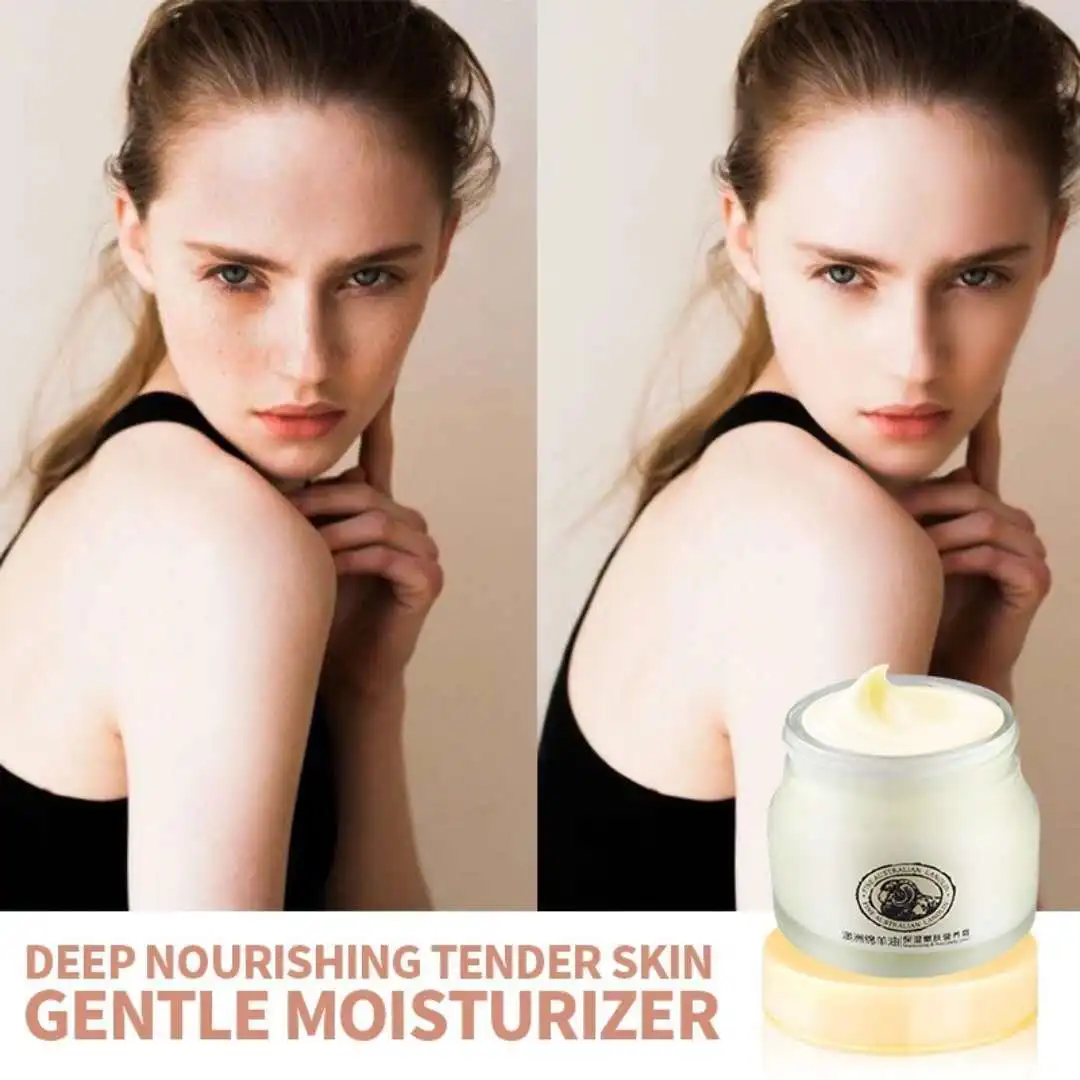 Sheep Oil Cream Face Collagen Facial Moisturizer Lanolin Skin Moisturizing Soothing &amp Hydrating Brightening LAIKOU |