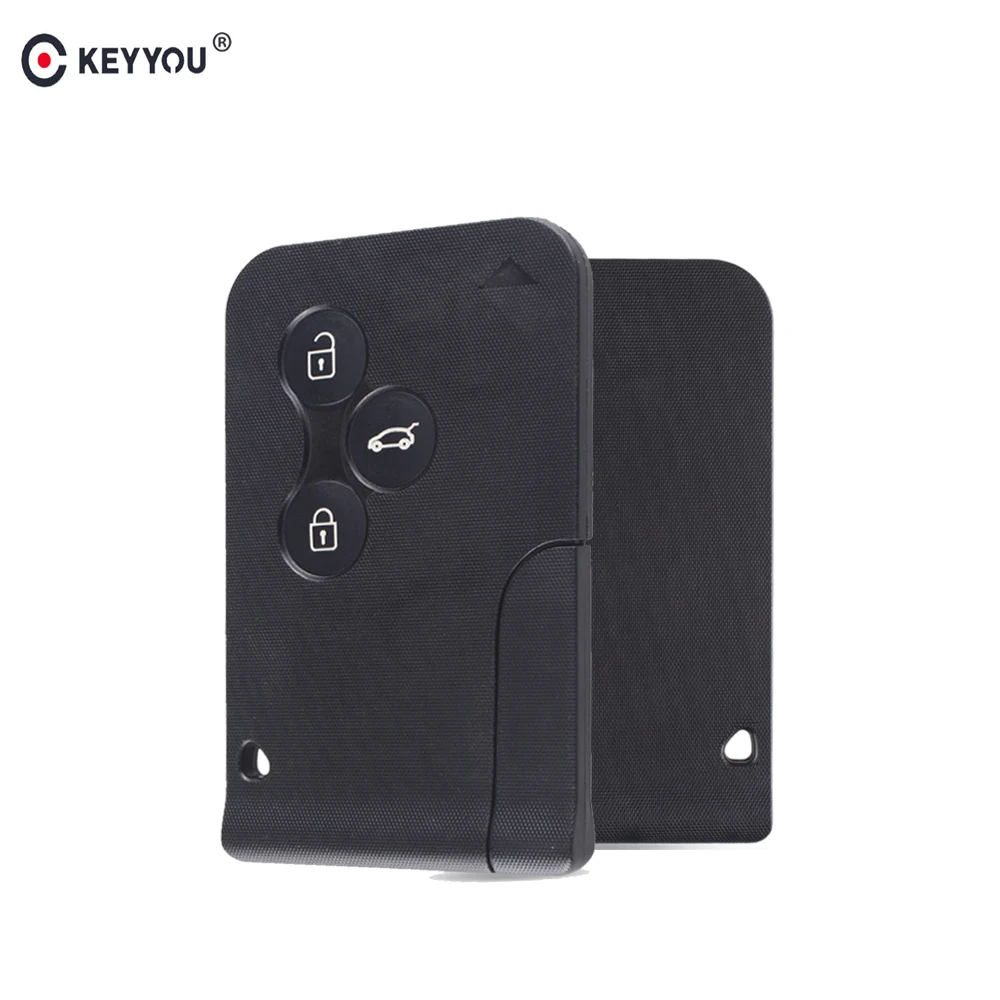 KEYYOU 10X 3 кнопки дистанционный Брелок чехол для ключей автомобиля Renault Clio Megane Grand