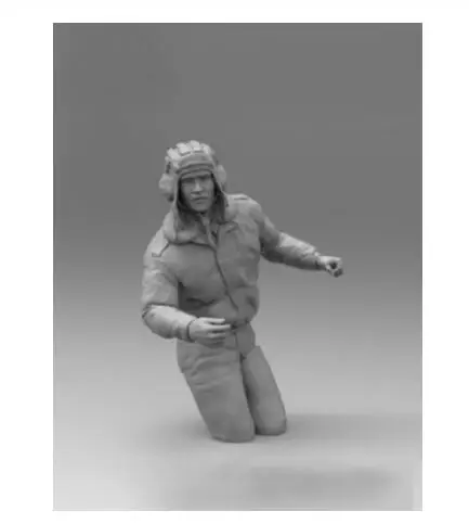 

Набор фигурок 1/16, советский солдат, зимний, в разобранном виде, T-72