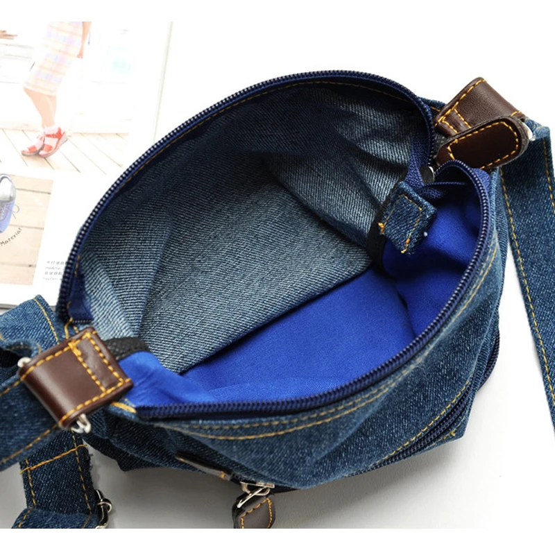 WHX джинсовая Сумки Для женщин сумка женская для Crossbody леди Обувь девочек кошелек