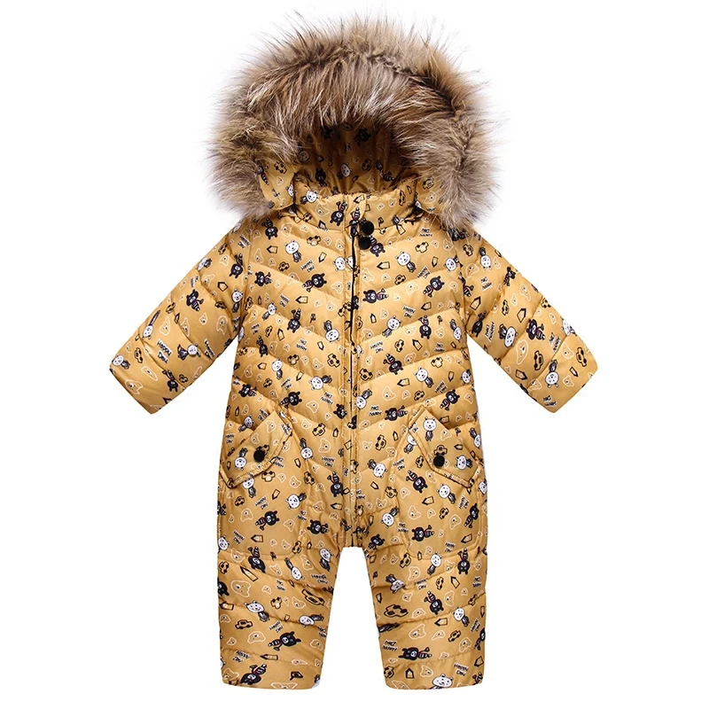 Детский комбинезон зимний детский пуховой для девочек уличный мальчиков наряд