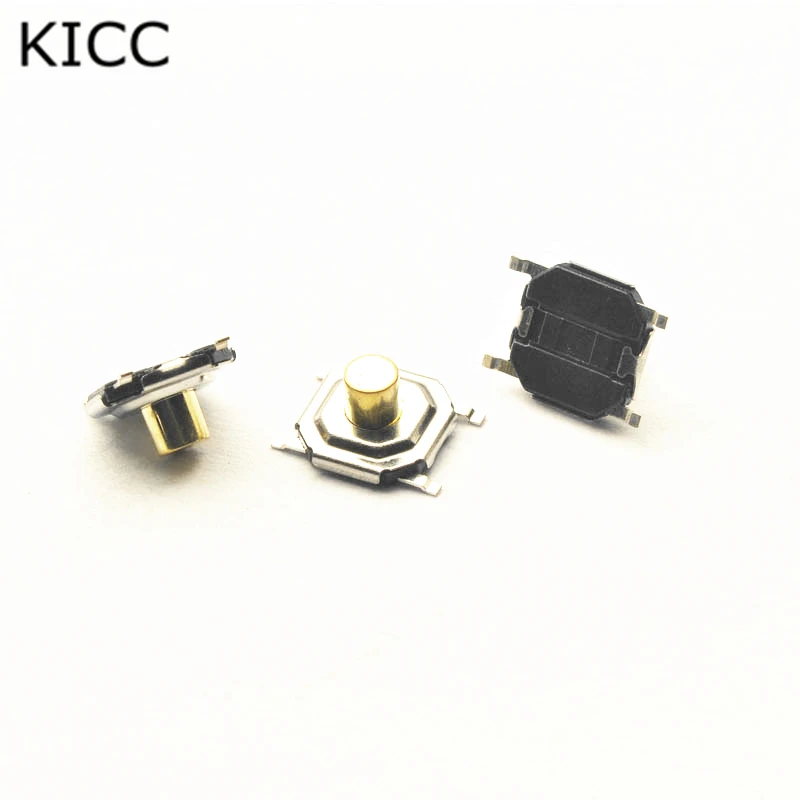 

100Pcs Touch micro switch Copper 4*4*4MM 4X4X4.0MM SMD4