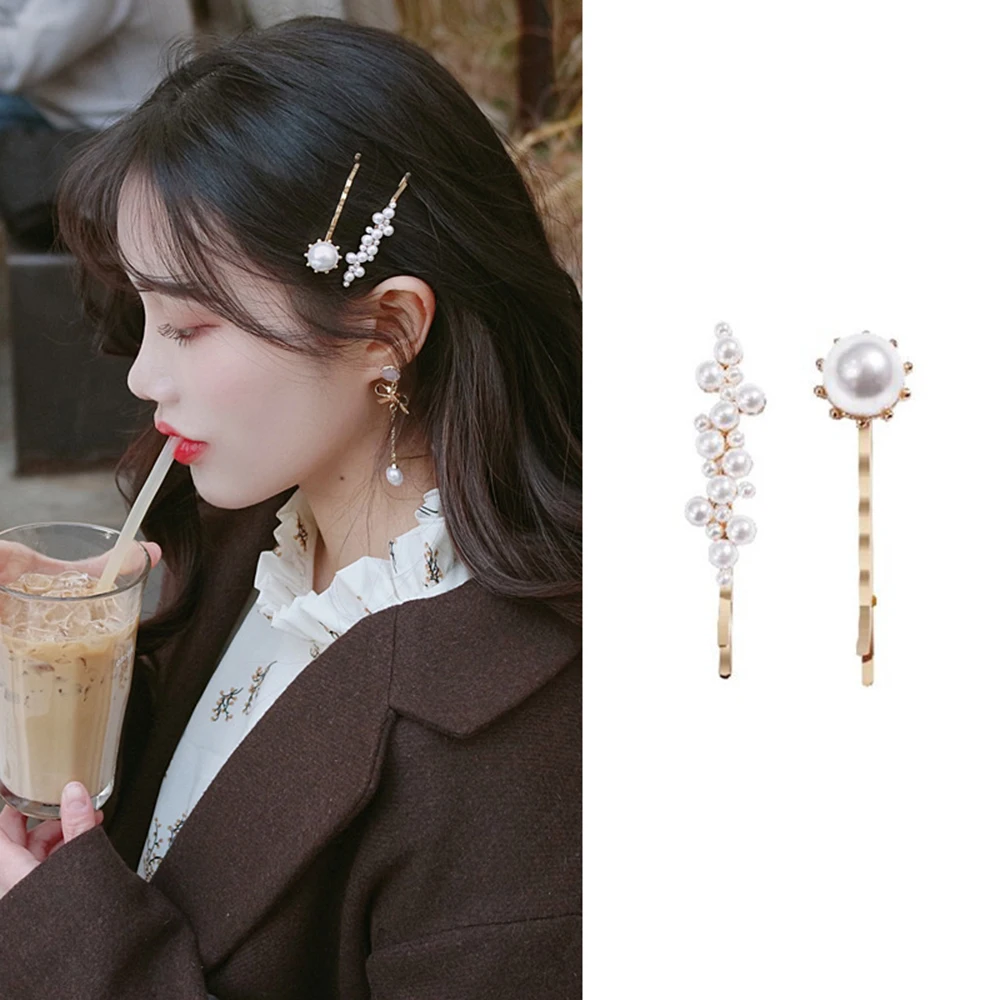 Новинка 2019 модная женская заколка для волос с жемчугом аксессуары укладки женщин