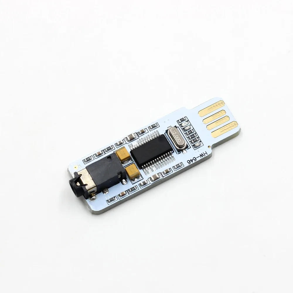 Мини PCM2704 USB Аудио Звуковая карта DAC декодер плата Бесплатный диск для ПК