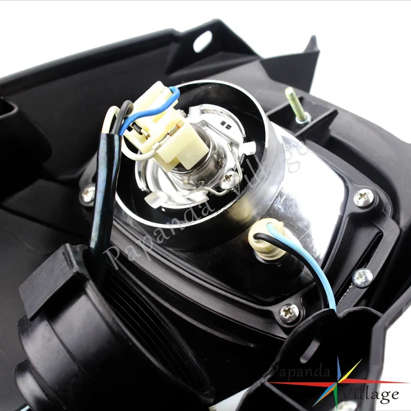 Фара Papanda черная для мотоцикла мотокросса двойная Спортивная фара Suzuki Yamaha Honda