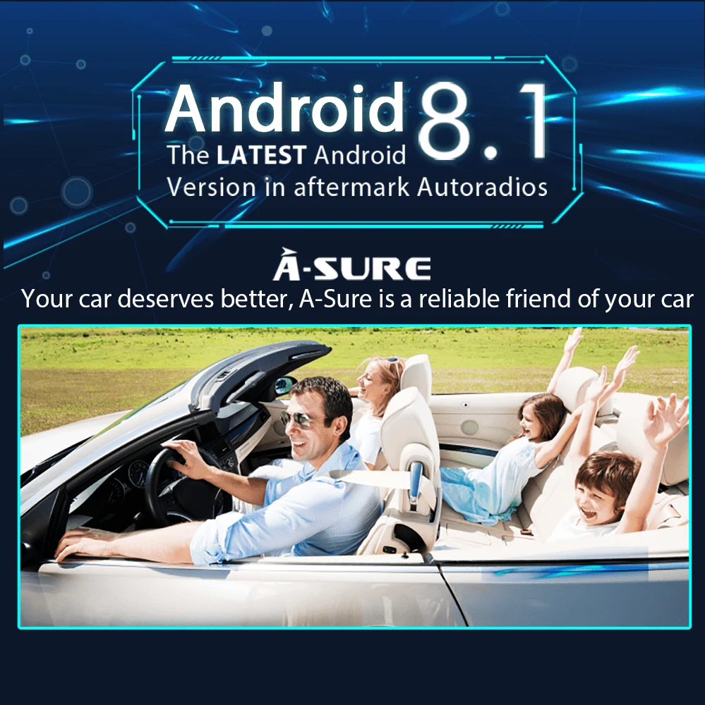 A-Sure 7 дюймов Android 8 1 автомобильное радио DVD gps навигация для Mercedes Benz c-класс W203 CLK G500