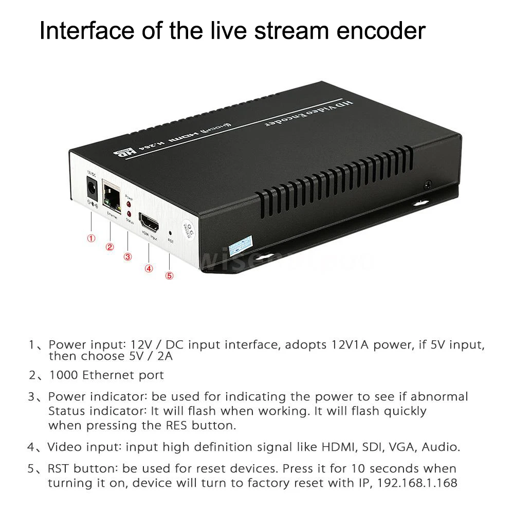 Доступный HDMI кодировщик Pro для IPTV вещания веб кастинга HD 1080P 60fps поддержка Wowza Akamai