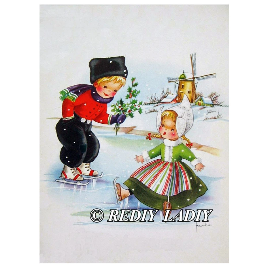 REDIY LADIY Алмазная картина Алмазная вышивка поцелуй в Holland Ю Рукоделие 3D Алмазная картина мозаика квадратные Стразы для рукоделия