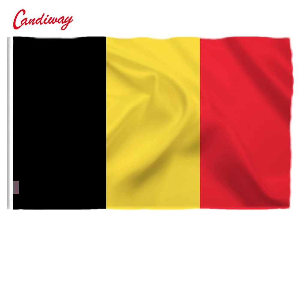 

90 x 150cm Belgium Flag Europe National Flag All Over The World hot sell goods Banner brass metal holes NN037