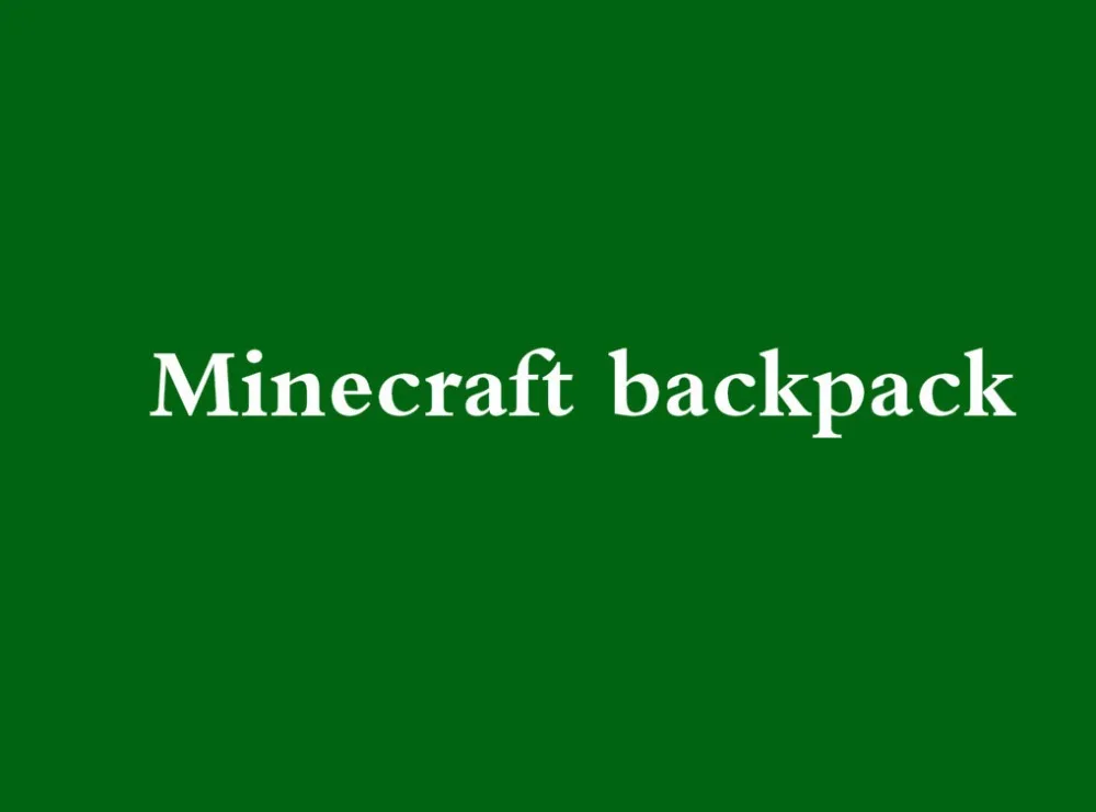 2015 new backpacks Minecraft backpack cool school bag unisex minecraft game free shipping printing backpack|backpack beach bag|backpack flowerbag