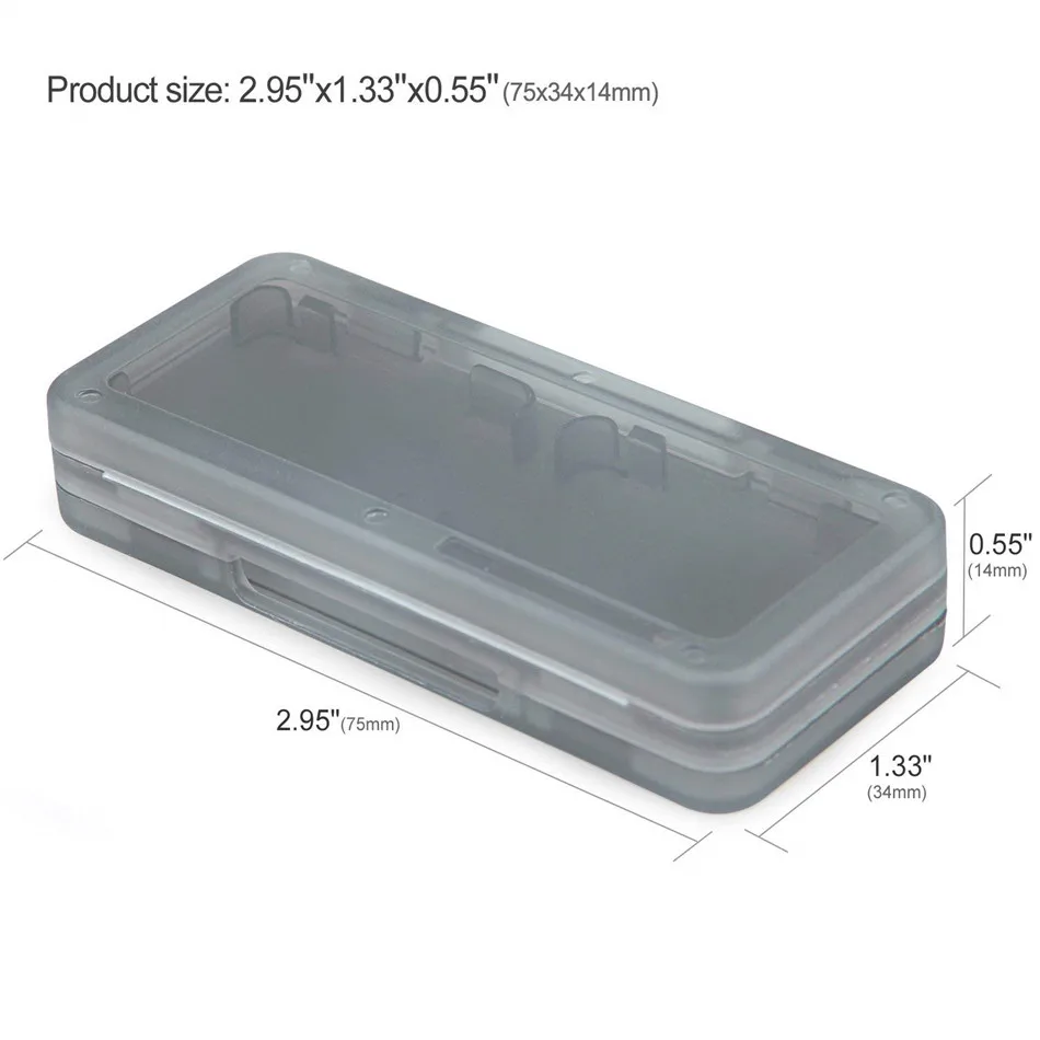 Waterlowrie Game Card Storage Case for Nintend Switch 4 in 1 Card/Memory Box | Электроника