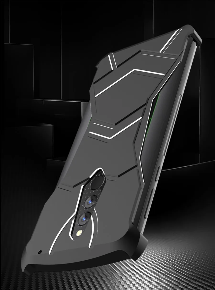 Для Xiaomi Черная Акула Helo чехол R-JUST пантера магнитный Алюминий Металл для Xiaomi Blackshark Helo Чехол ударопрочный чехол