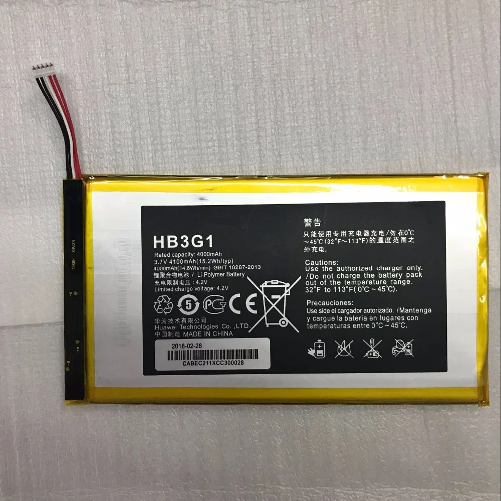 HB3G1/HB3G1H аккумулятор 4000 мАч для Huawei MediaPad 7 Lite S7 301U T Mobile Springboard Batterie Bateria|Аккумуляторы