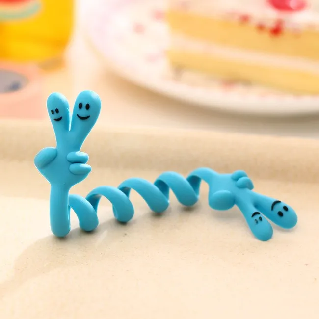 Новинка 10 шт./лот Прекрасный палец выражение изгиб наушников кабель провод шнур