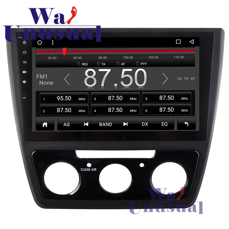 Wanобычно 10 1 дюймов Android 6 0 GPS навигация для Skoda Yeti 2016 радио плеер с BT WIFI 3G 1024*600 карта