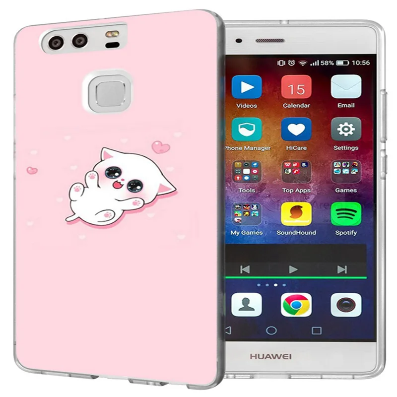 TPU чехол для Huawei P10 Lite P9Lite P8 2016 2017 Y5 II 2 Y5ii/Y6ii цветной мягкий с кроликом Fundas A193 |