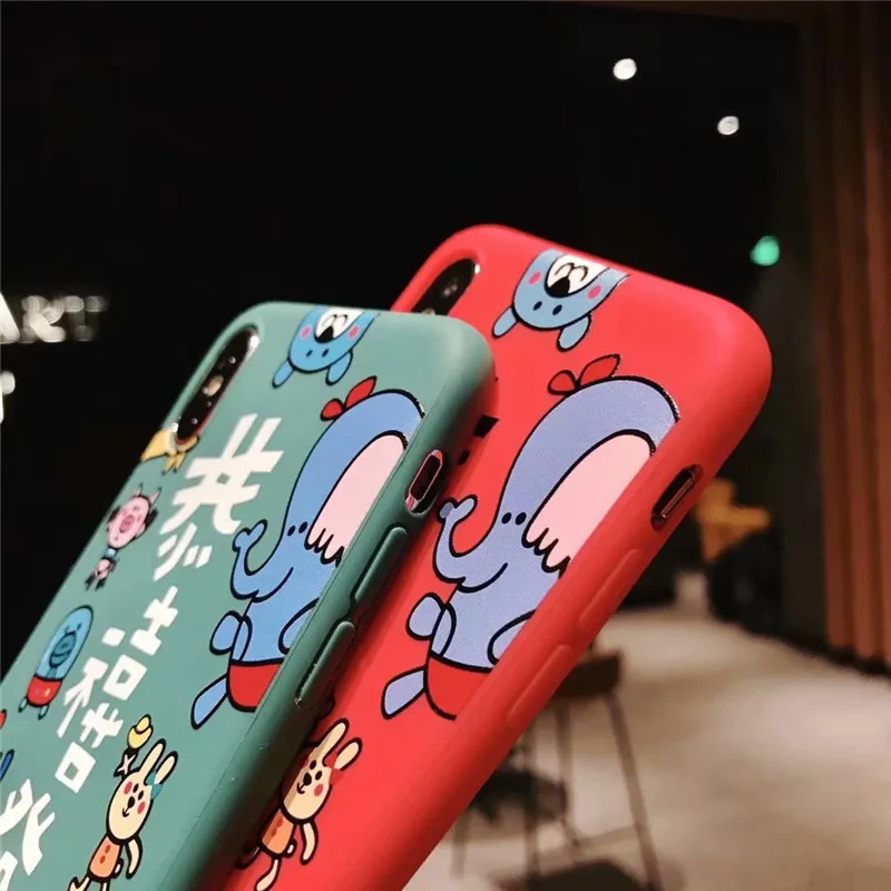 2019 новый год подарок животных красный слитки чехол задняя крышка для apple iphone 6 lcd