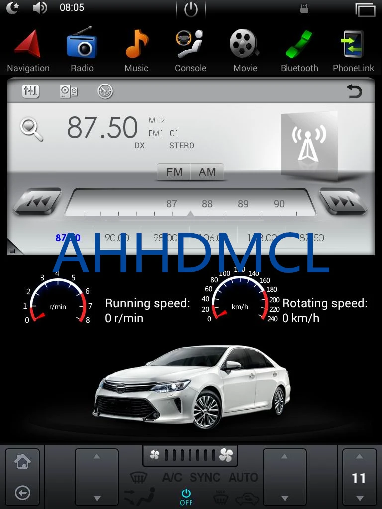 Автомобильный ПК PAD Tesla стиль мультимедийный плеер Android 7,1 gps для hyundai Elantra MD 2011 2012 2013