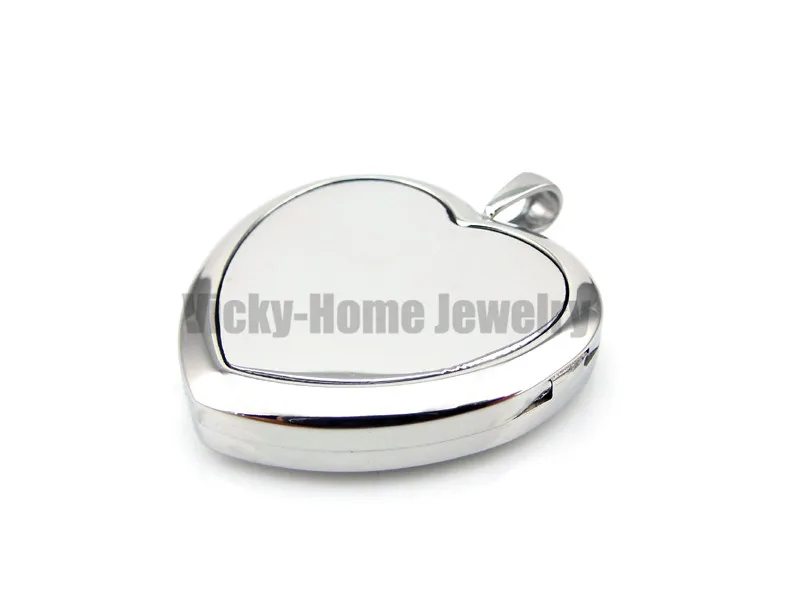Ожерелье с медальоном в форме сердца из стали 30 мм | Украшения и аксессуары