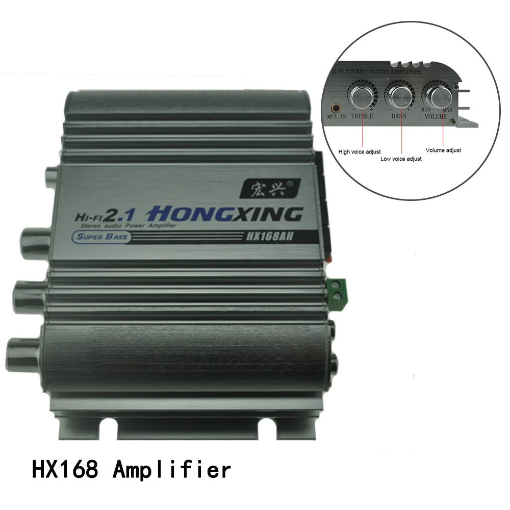 Мини усилитель мощности с низким искажением 12 В Hi Fi для MP3 DVD CD FM плеера авто стерео