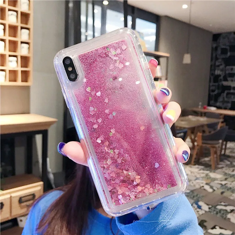 Динамический Блестящий песочный чехол со звездами для xiaomi 8 lite 9 9SE 5X 6X F1 Mix2 2s Max2 3