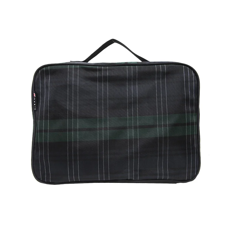 Дорожная сумка NEWCOM в шотландскую клетку зеленая Классическая сумочка для
