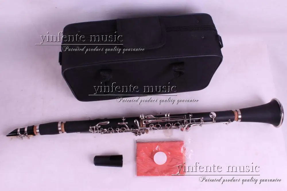 

New CLARINET WOOD Bb 12 Key 17 Keys Nice Sound nickel Plated 06#