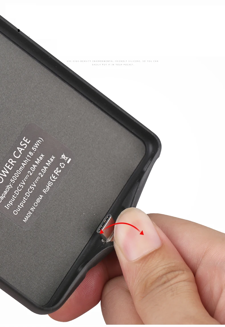 Мода 5000 mAh power Bank тонкая батарея зарядный чехол для samsung Galaxy Note 9 защитный зарядный резервный чехол переносная крышка
