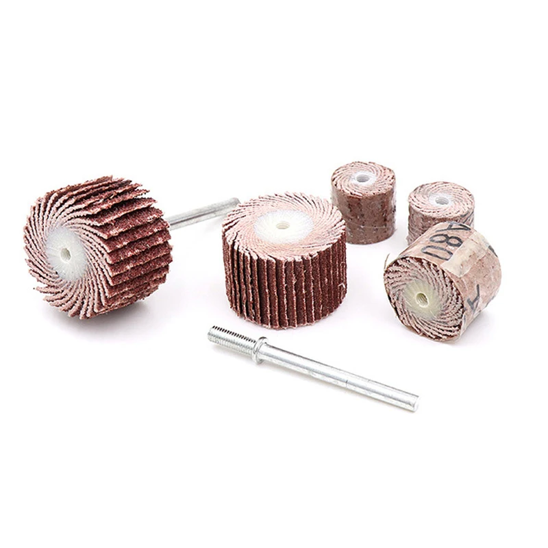URANN 10Pcs Dremel 80-600 Grit Flap Wheels Sanding Brush Grinding Rotary Tool 10/12/15/20mm | Инструменты