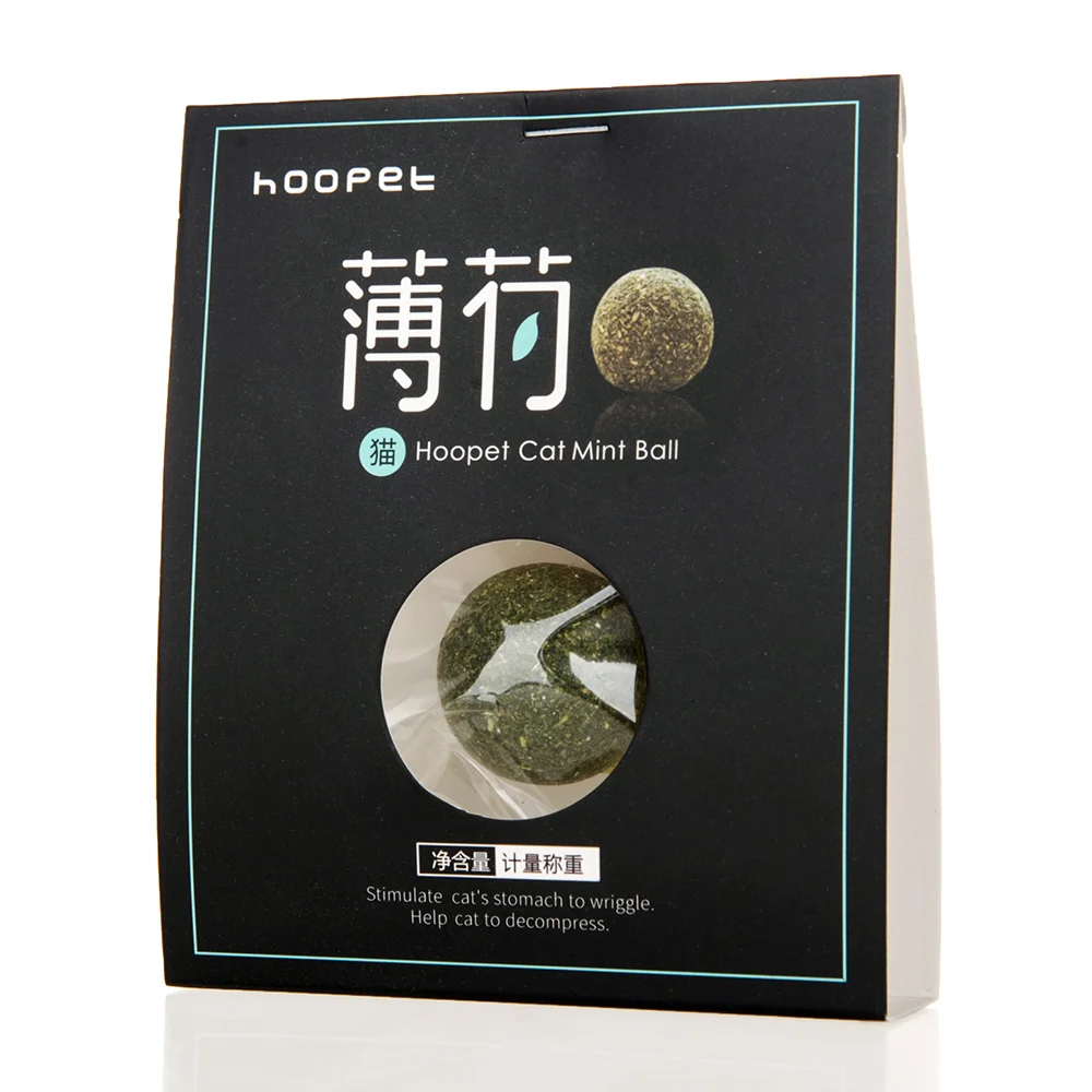 Hoopet игрушка для питомцев, кошек, шар, натуральная кошачья мята, угощение зеленым мячом, погоня за игрушками, полезный, безопасный, съедобный уход для маленьких кошек, котенок, товары