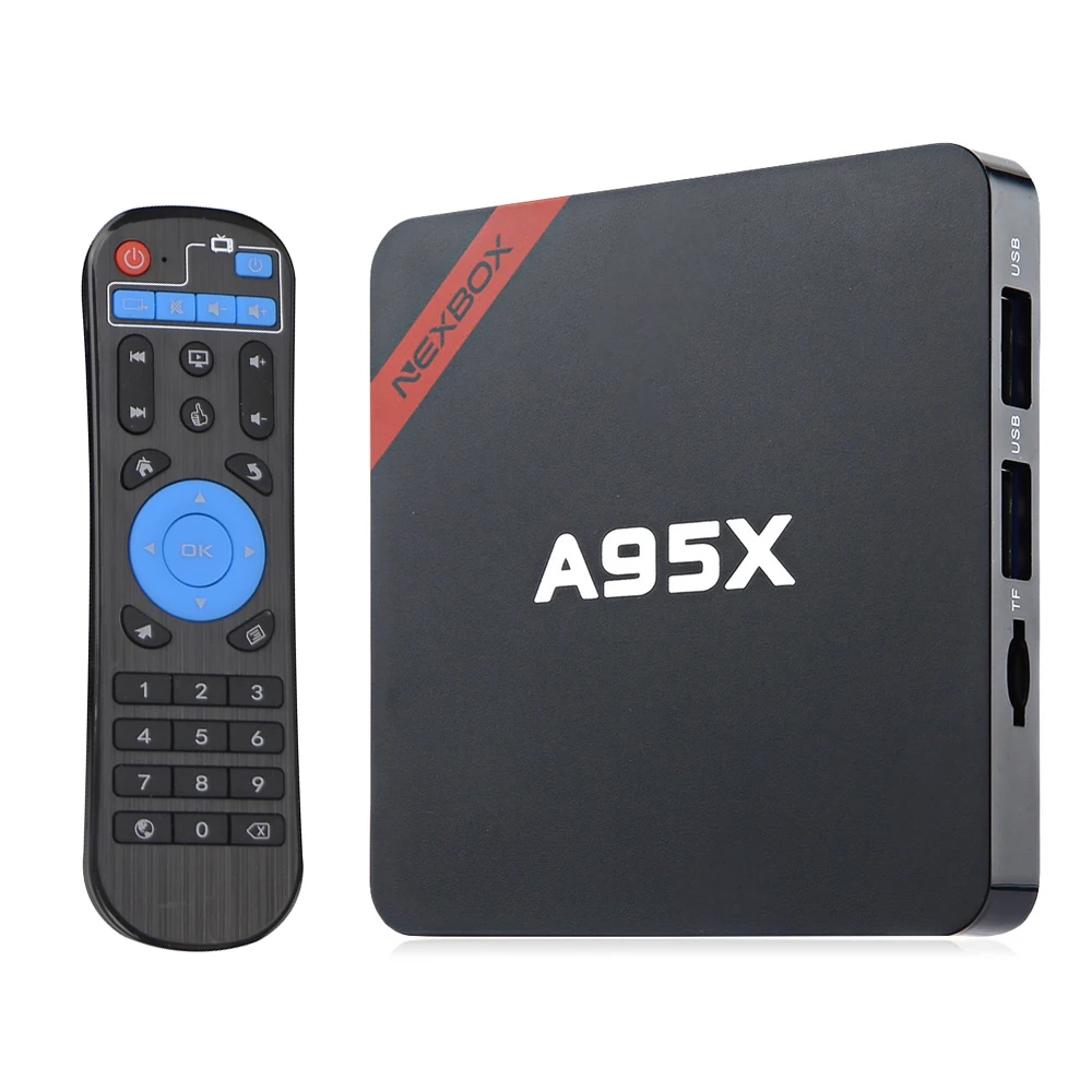 ТВ приставка NEXBOX Amlogic S905W A95X Android 6 0 с графическим процессором marshmallow 1G/8G H.265 2 4G WIFI 64
