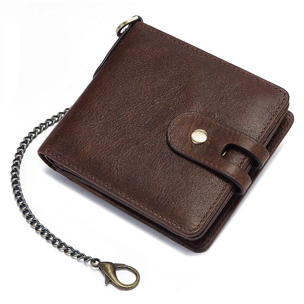 Rfid ID Card Holder мужские кошельки сумка для денег Мужской винтажный черный короткий