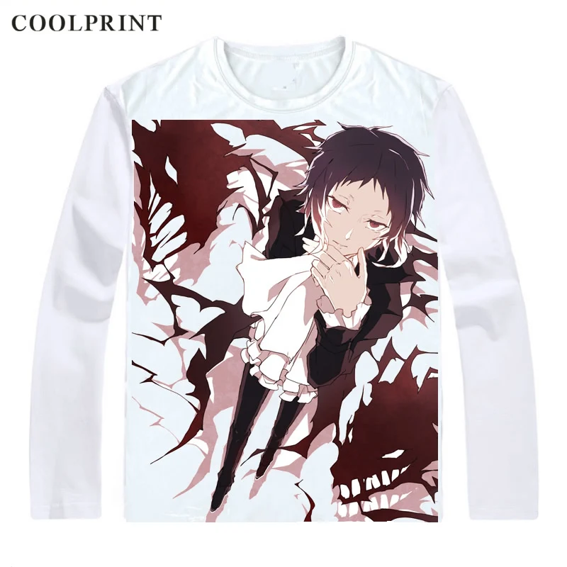 Футболка мужская Coolprint Akutagawa Ryuunosuke повседневная винтажная рубашка с длинным