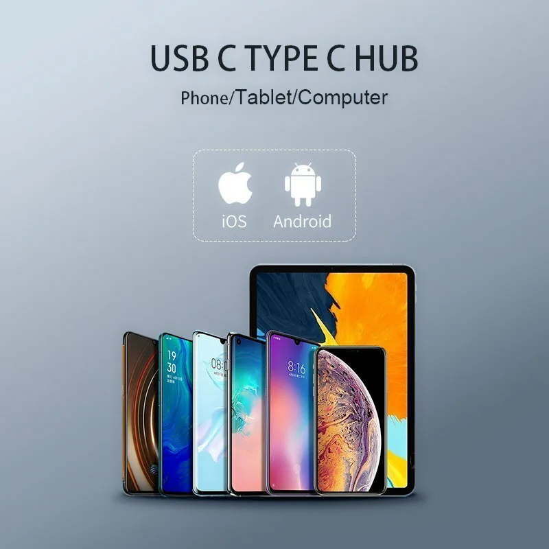 USB C концентратор для iPad Pro 2018 type с зарядка PD 4K HDMI 3 5 мм разъем наушников|USB-хабы| |