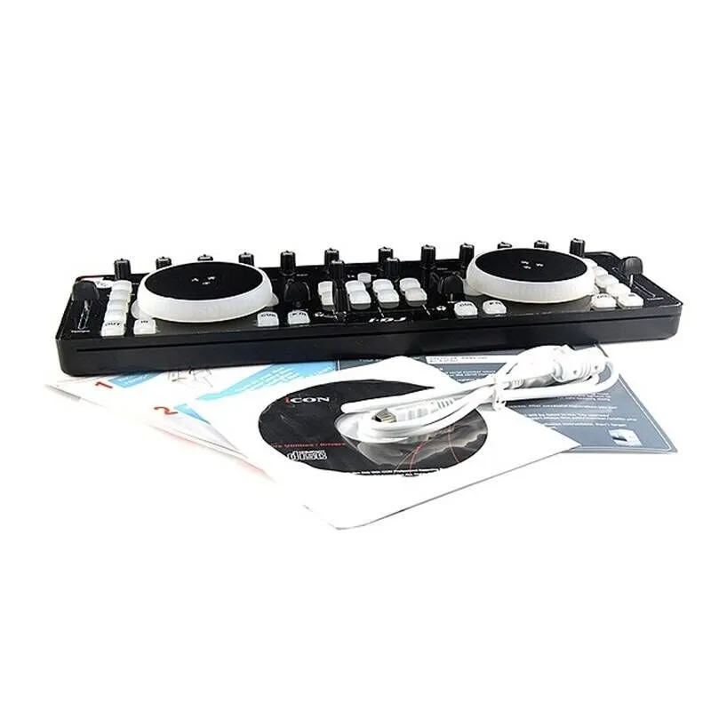 iCON I-DJ IDJ Mini USB MIDI/DJ Controller Professional Audio DJ Mixer With Touch Sensitive Scratch Wheels | Электроника