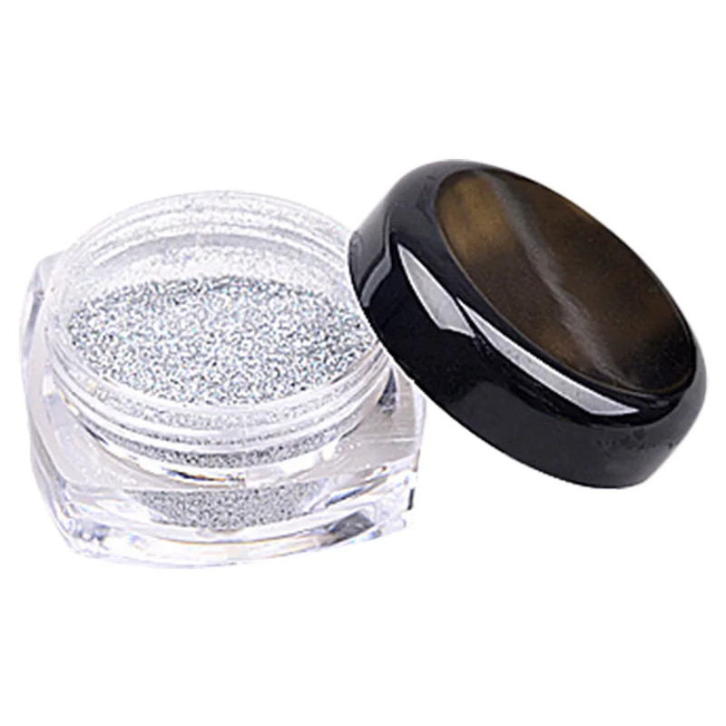 Sliver powder 1 г/кор. мерцающий Радужный сверкающий зеркальный блеск для ногтей холо-порошок пигмент идеальные голографические ногти искусство пыль лазер - Цвет: Sliver powder