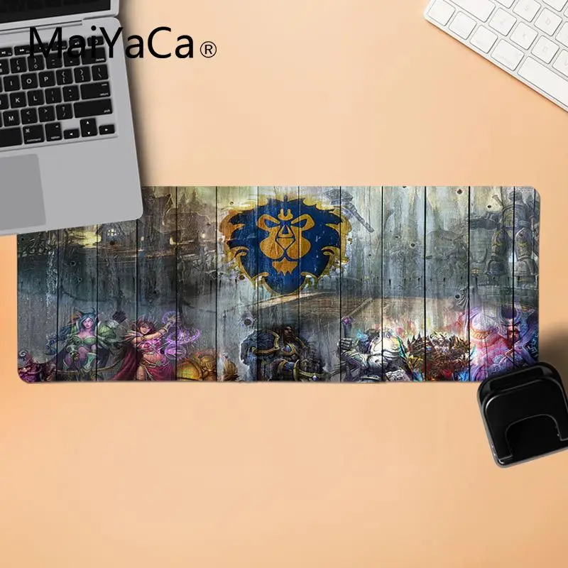 MaiYaCa игровой коврик для мыши World of Warcraft символика Орды красивый коврик для мышки в стиле аниме Удобная мышка коврик игровая защелка для мыши - Цвет: LockEdge 30X90cm