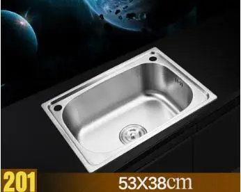 Многофункциональная 201/304 Нержавеющая сталь матовая кухонная раковина слив ручной работы матовая бесшовная сварочная раковина - Цвет: A