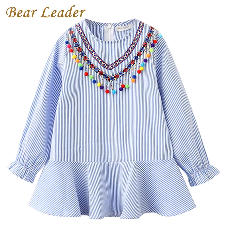 Bear leader/платье для девочек коллекция 2019 года новая брендовая Осенняя Блузка