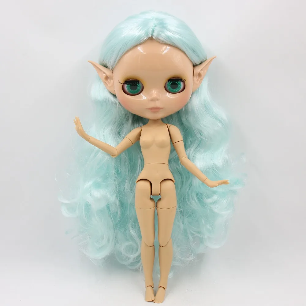 Ледяная фабрика blyth кукла 1/6 bjd загар кожа сустава тела бледно-голубые волосы 30 см BL6909