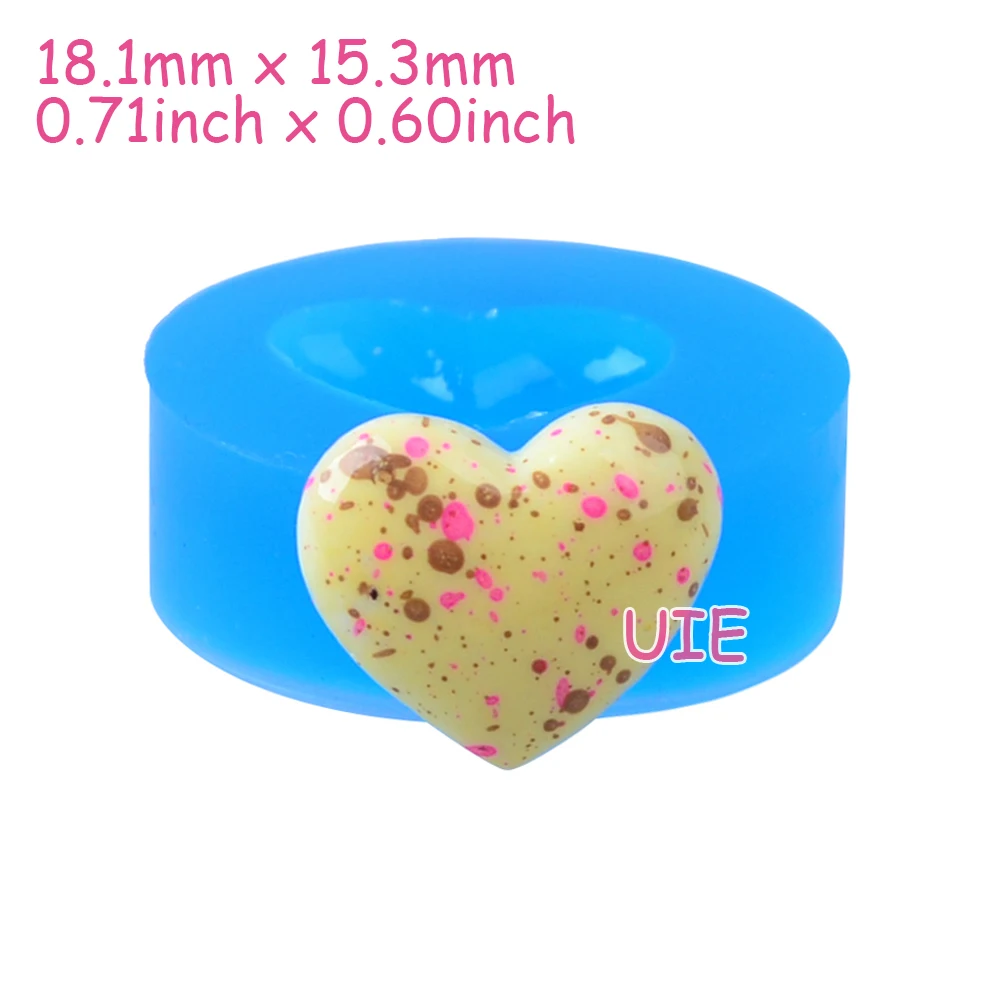 PYL692U 18.1mm Heart Silicone Mold - Cake Decoration Sugarcraft Fondant Jewelry DIY Resin Candy Fimo Clay Chocolate Wax | Дом и сад