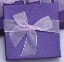 Purple 36 шт./лот черный, красный, розовый, кофе, фиолетовый, браслет часы в подарочной коробке случае 3,5x1," Мода - Цвет: Purple