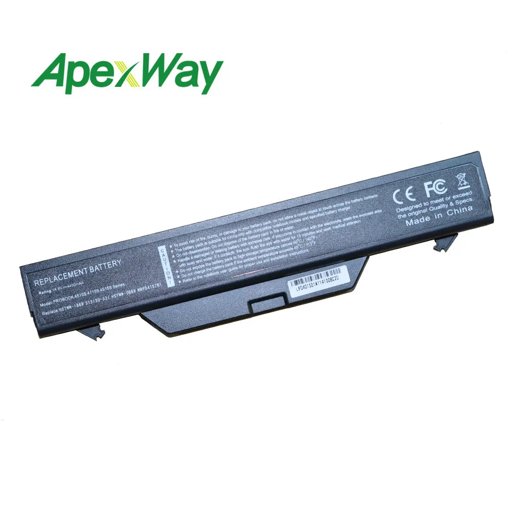 Аккумулятор 4400 мАч для Hp ProBook 4510s 4515s 4710s HSTNN IB89 XB89 535808 001 593576 513130 321 535753