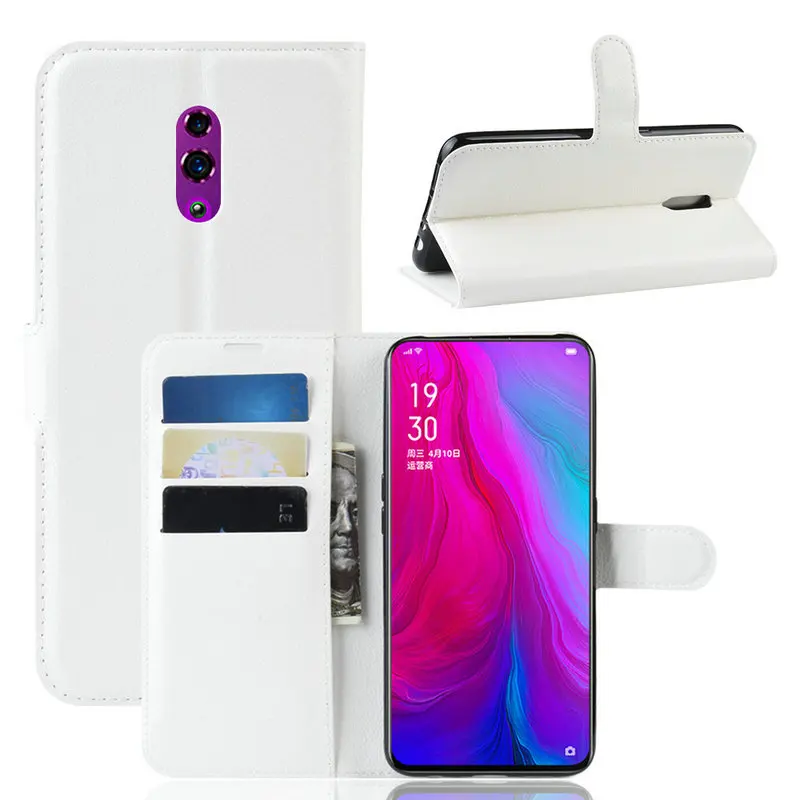Кожаный чехол книжка для Oppo Reno PCAT00 6 4 5G 10x zoom кошелек с подставкой|Чехлы-портмоне| |