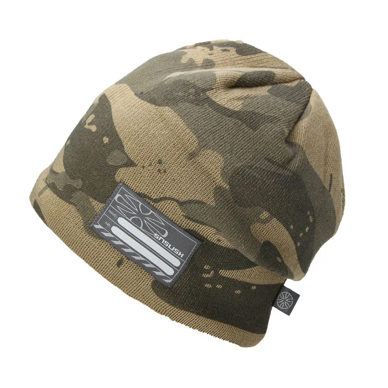 Модные зимние шерстяные вязаные шапки в полоску баскетбольные кепки