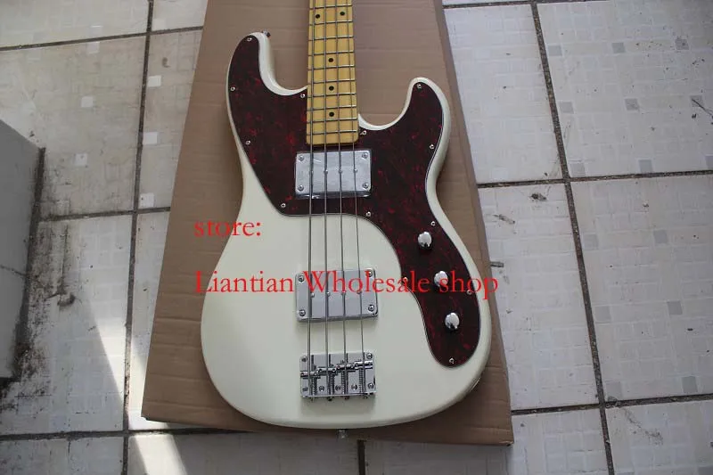 Горячая F tele 4 strings JAZZ bass Винтаж Белый джазовая бас-гитара-15-9