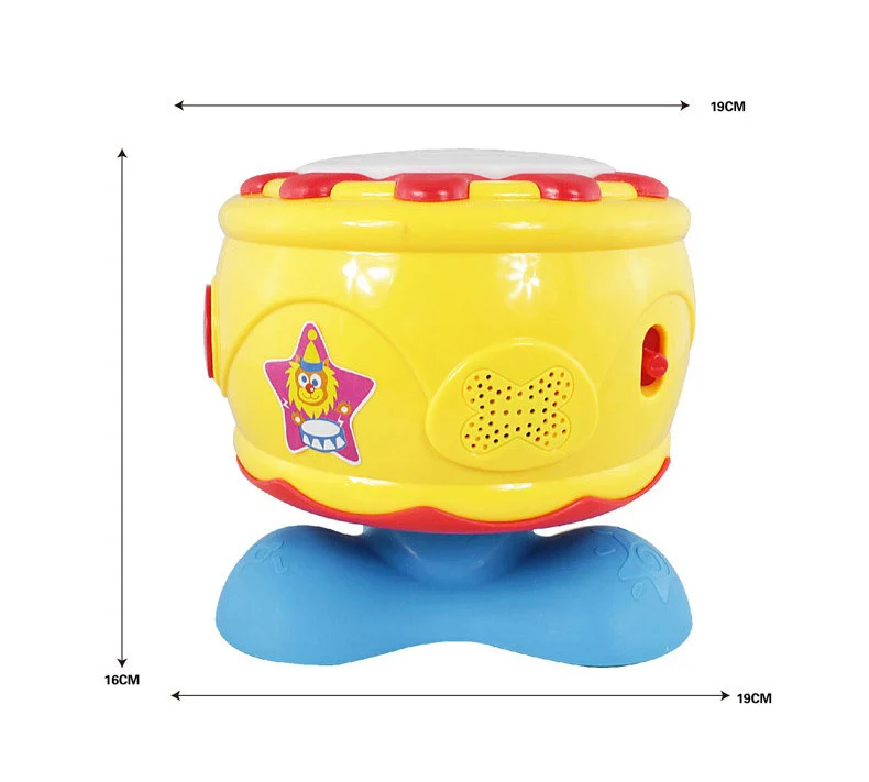 Детские развивающие вращающиеся барабанные погремушки BAOLI ручные игрушки с